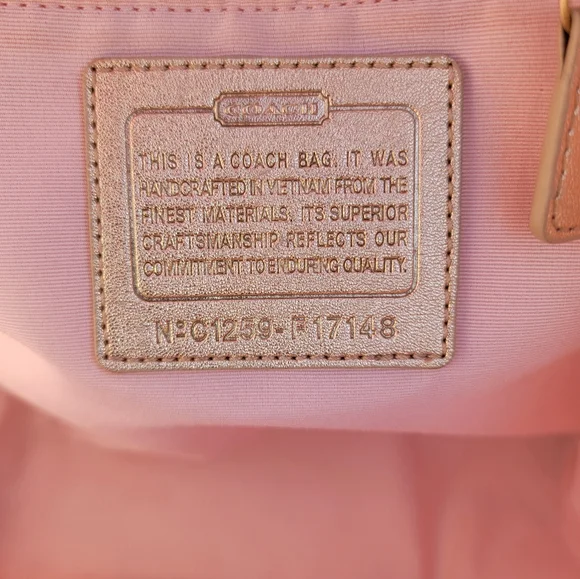 Coach Kyra Poppy With Crossbody Strap And Matching Coach Twilly - Picture 7 of 9